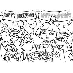 Dibujo para colorear: Dora the Explorer (Dibujos animados) #29811 - Dibujos para Colorear e Imprimir Gratis