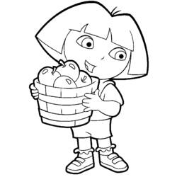 Dibujo para colorear: Dora the Explorer (Dibujos animados) #29815 - Dibujos para Colorear e Imprimir Gratis