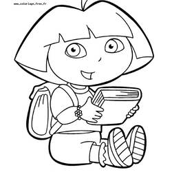 Dibujo para colorear: Dora the Explorer (Dibujos animados) #29850 - Dibujos para Colorear e Imprimir Gratis