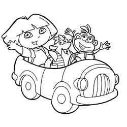 Dibujo para colorear: Dora the Explorer (Dibujos animados) #29856 - Dibujos para Colorear e Imprimir Gratis