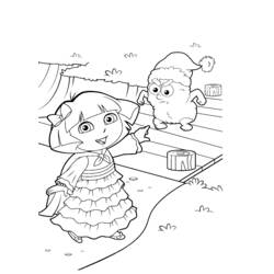 Dibujo para colorear: Dora the Explorer (Dibujos animados) #29864 - Dibujos para Colorear e Imprimir Gratis