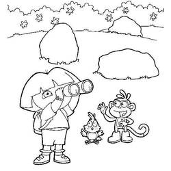 Dibujo para colorear: Dora the Explorer (Dibujos animados) #29870 - Dibujos para Colorear e Imprimir Gratis
