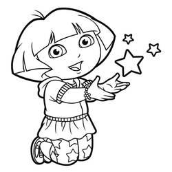 Dibujo para colorear: Dora the Explorer (Dibujos animados) #29887 - Dibujos para Colorear e Imprimir Gratis