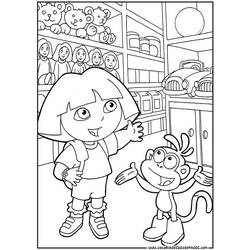 Dibujo para colorear: Dora the Explorer (Dibujos animados) #29915 - Dibujos para Colorear e Imprimir Gratis