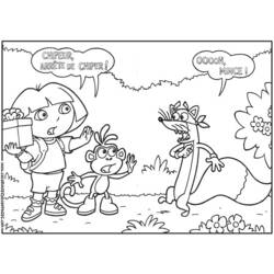 Dibujo para colorear: Dora the Explorer (Dibujos animados) #29936 - Dibujos para Colorear e Imprimir Gratis