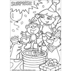 Dibujo para colorear: Dora the Explorer (Dibujos animados) #29944 - Dibujos para Colorear e Imprimir Gratis