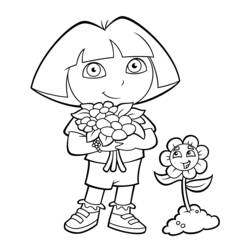 Dibujo para colorear: Dora the Explorer (Dibujos animados) #29957 - Dibujos para Colorear e Imprimir Gratis