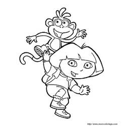 Dibujo para colorear: Dora the Explorer (Dibujos animados) #29961 - Dibujos para Colorear e Imprimir Gratis