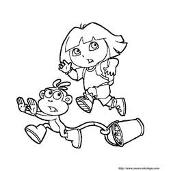 Dibujo para colorear: Dora the Explorer (Dibujos animados) #29968 - Dibujos para Colorear e Imprimir Gratis