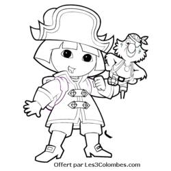 Dibujo para colorear: Dora the Explorer (Dibujos animados) #30068 - Dibujos para Colorear e Imprimir Gratis