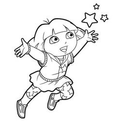 Dibujo para colorear: Dora the Explorer (Dibujos animados) #30069 - Dibujos para Colorear e Imprimir Gratis