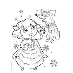 Dibujo para colorear: Dora the Explorer (Dibujos animados) #30075 - Dibujos para Colorear e Imprimir Gratis