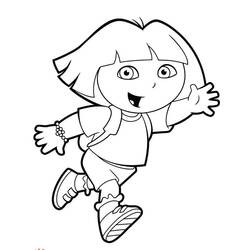 Dibujo para colorear: Dora the Explorer (Dibujos animados) #30084 - Dibujos para Colorear e Imprimir Gratis