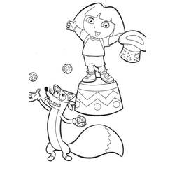 Dibujo para colorear: Dora the Explorer (Dibujos animados) #30101 - Dibujos para Colorear e Imprimir Gratis