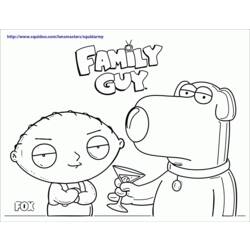 Dibujo para colorear: Family Guy (Dibujos animados) #48738 - Dibujos para Colorear e Imprimir Gratis