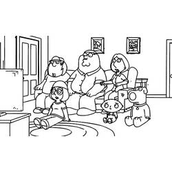 Dibujo para colorear: Family Guy (Dibujos animados) #48747 - Dibujos para Colorear e Imprimir Gratis
