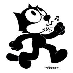 Dibujo para colorear: Felix the Cat (Dibujos animados) #47872 - Dibujos para Colorear e Imprimir Gratis