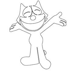Dibujo para colorear: Felix the Cat (Dibujos animados) #47892 - Dibujos para Colorear e Imprimir Gratis