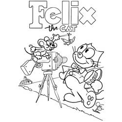Dibujo para colorear: Felix the Cat (Dibujos animados) #47900 - Dibujos para Colorear e Imprimir Gratis