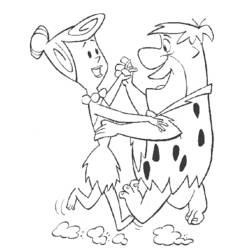 Dibujo para colorear: Flintstones (Dibujos animados) #29530 - Dibujos para Colorear e Imprimir Gratis