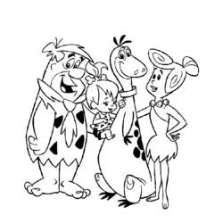 Dibujo para colorear: Flintstones (Dibujos animados) #29538 - Dibujos para Colorear e Imprimir Gratis