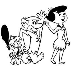 Dibujo para colorear: Flintstones (Dibujos animados) #29544 - Dibujos para Colorear e Imprimir Gratis