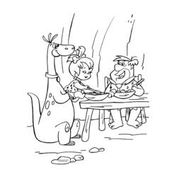 Dibujo para colorear: Flintstones (Dibujos animados) #29550 - Dibujos para Colorear e Imprimir Gratis