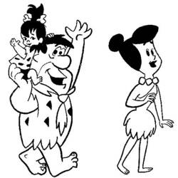 Dibujo para colorear: Flintstones (Dibujos animados) #29564 - Dibujos para Colorear e Imprimir Gratis