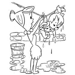 Dibujo para colorear: Flintstones (Dibujos animados) #29572 - Dibujos para Colorear e Imprimir Gratis