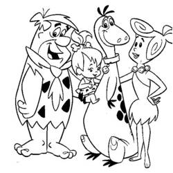 Dibujo para colorear: Flintstones (Dibujos animados) #29584 - Dibujos para Colorear e Imprimir Gratis