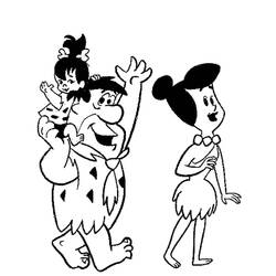 Dibujo para colorear: Flintstones (Dibujos animados) #29589 - Dibujos para Colorear e Imprimir Gratis