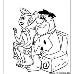 Dibujo para colorear: Flintstones (Dibujos animados) #29607 - Dibujos para Colorear e Imprimir Gratis