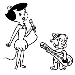 Dibujo para colorear: Flintstones (Dibujos animados) #29608 - Dibujos para Colorear e Imprimir Gratis