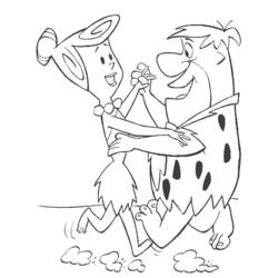 Dibujo para colorear: Flintstones (Dibujos animados) #29624 - Dibujos para Colorear e Imprimir Gratis