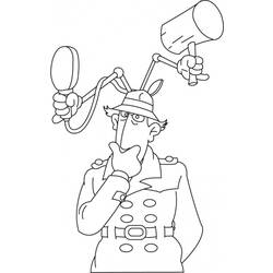 Dibujo para colorear: Gadget Inspector (Dibujos animados) #38871 - Dibujos para Colorear e Imprimir Gratis