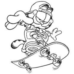 Dibujo para colorear: Garfield (Dibujos animados) #26109 - Dibujos para Colorear e Imprimir Gratis
