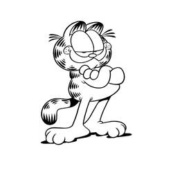Dibujo para colorear: Garfield (Dibujos animados) #26113 - Dibujos para Colorear e Imprimir Gratis