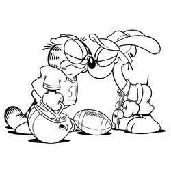 Dibujo para colorear: Garfield (Dibujos animados) #26116 - Dibujos para Colorear e Imprimir Gratis