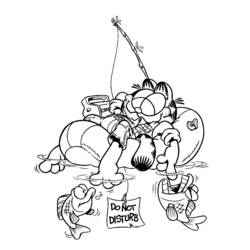 Dibujo para colorear: Garfield (Dibujos animados) #26122 - Dibujos para Colorear e Imprimir Gratis