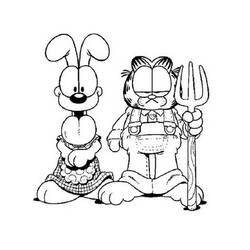 Dibujo para colorear: Garfield (Dibujos animados) #26124 - Dibujos para Colorear e Imprimir Gratis