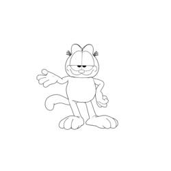Dibujo para colorear: Garfield (Dibujos animados) #26126 - Dibujos para Colorear e Imprimir Gratis