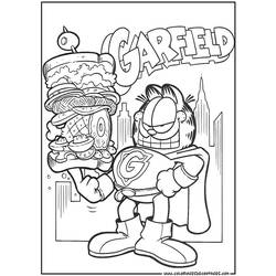 Dibujo para colorear: Garfield (Dibujos animados) #26144 - Dibujos para Colorear e Imprimir Gratis