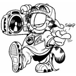 Dibujo para colorear: Garfield (Dibujos animados) #26152 - Dibujos para Colorear e Imprimir Gratis