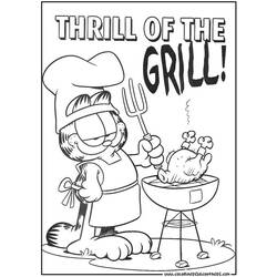 Dibujo para colorear: Garfield (Dibujos animados) #26158 - Dibujos para Colorear e Imprimir Gratis