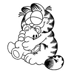 Dibujo para colorear: Garfield (Dibujos animados) #26169 - Dibujos para Colorear e Imprimir Gratis