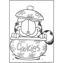 Dibujo para colorear: Garfield (Dibujos animados) #26187 - Dibujos para Colorear e Imprimir Gratis