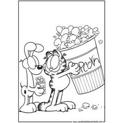 Dibujo para colorear: Garfield (Dibujos animados) #26196 - Dibujos para Colorear e Imprimir Gratis