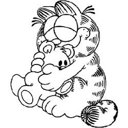 Dibujo para colorear: Garfield (Dibujos animados) #26197 - Dibujos para Colorear e Imprimir Gratis