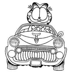 Dibujo para colorear: Garfield (Dibujos animados) #26200 - Dibujos para Colorear e Imprimir Gratis