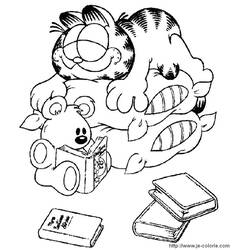 Dibujo para colorear: Garfield (Dibujos animados) #26213 - Dibujos para Colorear e Imprimir Gratis
